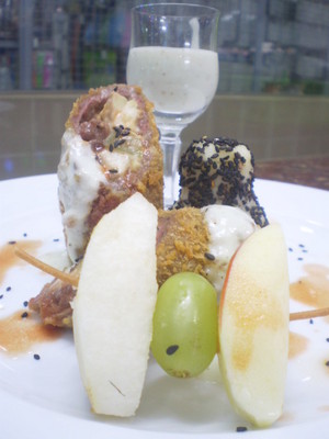 Bò cuộn trái cây