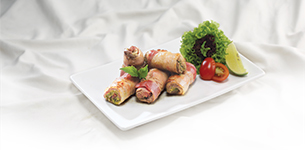 Bò cuộn xốt lá quế