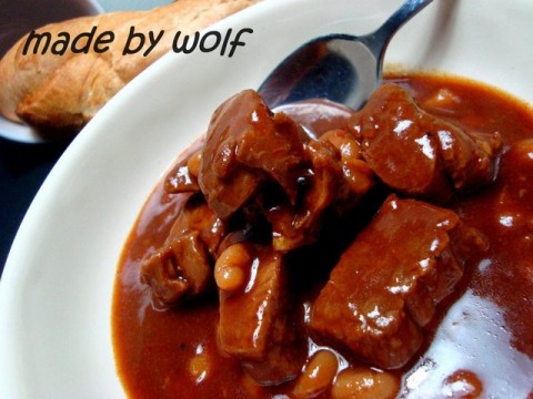 Bò hầm bia và đậu trắng