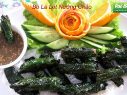 Bò lá lốt nướng chảo