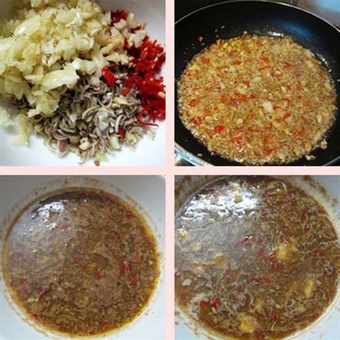 Cách làm bò nhúng giấm chấm mắm sả ớt