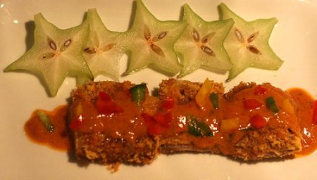 Bò tẩm bột xốt chua cay