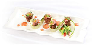 Bò tam sắc áp chảo