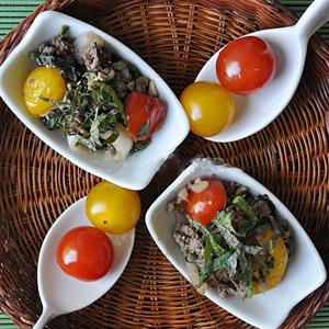 Cách làm bò trộn tía tô