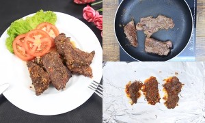 Bò ủ rơm sả độc đáo, lạ miệng đưa cơm