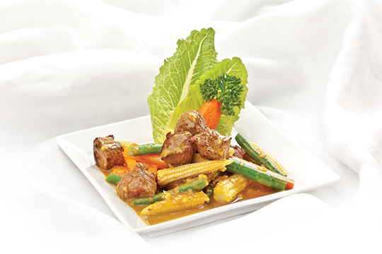 Bò xào cà ri tam sắc