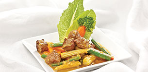 Bò xào cà ri tam sắc