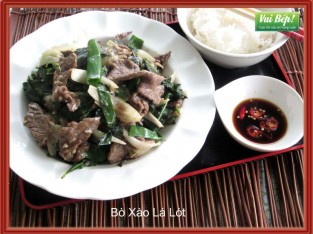 Bò xào lá lốt