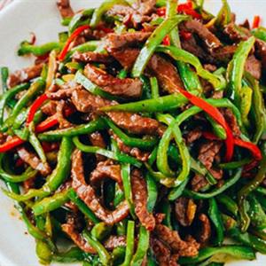 Cách làm bò xào ớt sừng