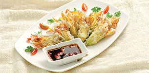 Bông bí chiên giòn chay