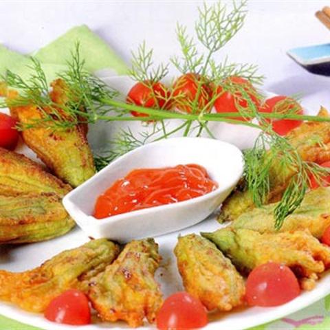 Cách làm bông bí nhồi tôm thịt