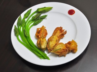 Bông bí nhồi tôm thịt