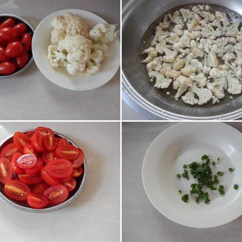Cách làm bông cải trắng xào cà chua