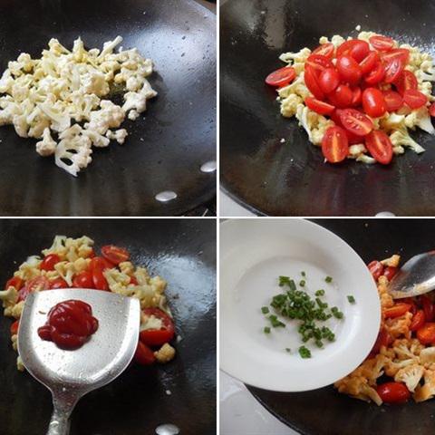 Cách làm bông cải trắng xào cà chua