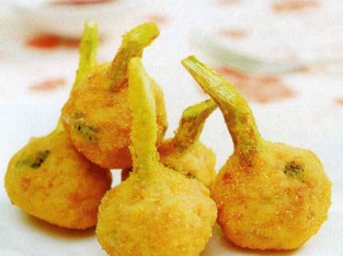 Bông cải xanh bọc hải sản rán giòn