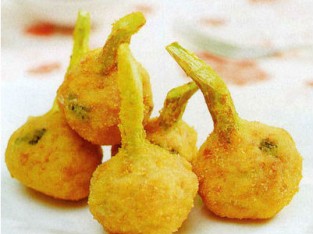 Bông cải xanh bọc hải sản rán giòn