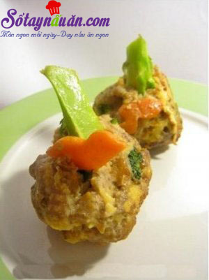 Bông cải xanh bọc thịt ấm áp tình thân