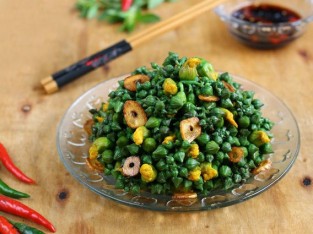 Bông mướp xào tỏi