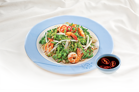 Bông thiên lý xào tôm