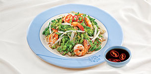 Bông thiên lý xào tôm