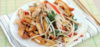 Bữa ăn thanh đạm với món đậu phụ xào giá đỗ