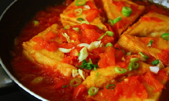 Bữa chay ngon với đậu hũ sốt cà chua