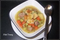 Bữa sáng dinh dưỡng với súp đậu Lima