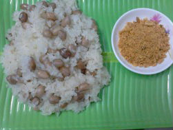 Bữa sáng ngon với xôi đậu phộng