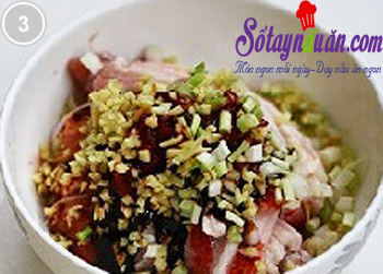 Bùi bùi thịt hấp khoai môn