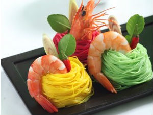 Bún ba màu sốt cay