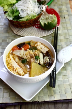 Bún chay - món ngon ngày đầu tháng