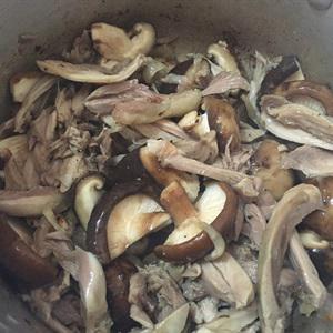 Cách nấu bún gà nấm