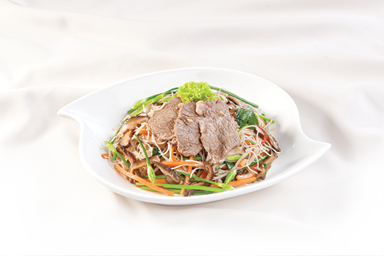 Bún gạo xào thịt bò