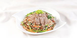 Bún gạo xào thịt bò