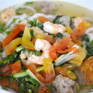 Cách nấu bún mọc tôm thịt