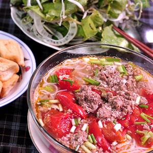 Cách nấu bún riêu cua chua chua