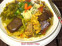 Bún sườn heo