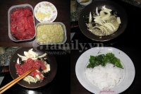 Bún thịt bò xào sả