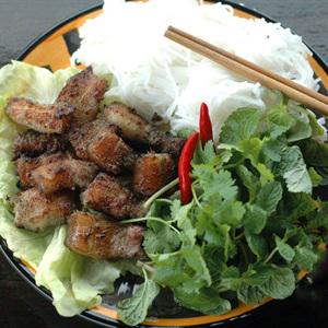 Cách làm bún thịt nướng riềng