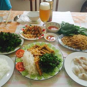 Cách làm bún thịt thăn chiên xù