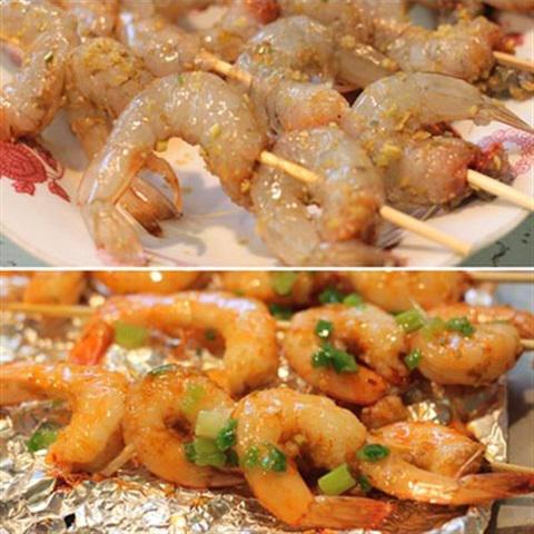 Cách làm bún tôm nướng sả