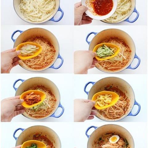 Cách làm bún trộn kiểu Hàn Quốc
