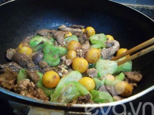 Búp cải xào lòng gà