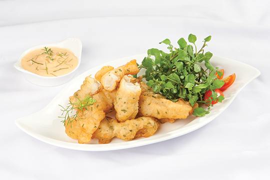 Cá basa chiên giòn vị chanh