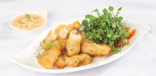 Cá basa chiên giòn vị chanh