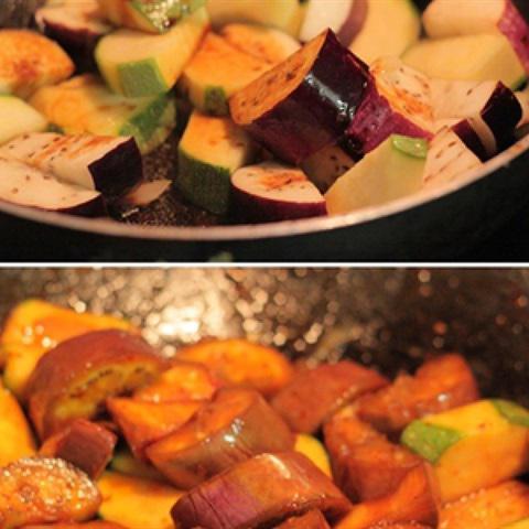 Cách làm cá bọc bột chiên giòn xào cà tím