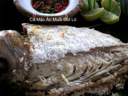 Cá bọc muối đút lò