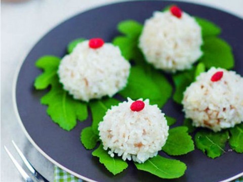 Cá bọc nếp nướng tiêu