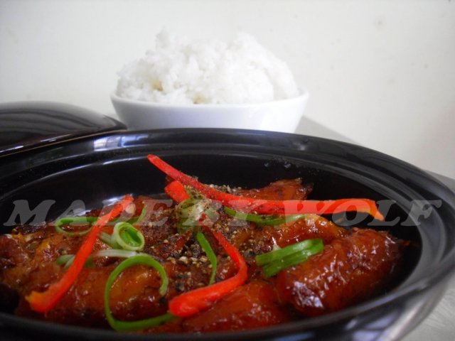 Cá bống đỏ kho tiêu