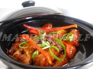 Cá bống đỏ kho tiêu